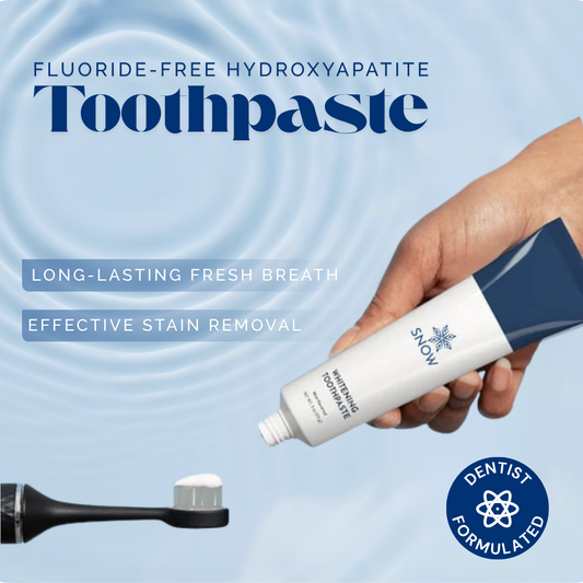 🦷 Fluoride-Free Hydroxyapatite Teeth Whitening Toothpaste with Coconut Oil & Xylitol ❄️