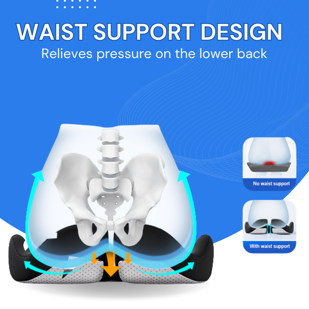 Ergonomic Memory Foam Seat Cushion