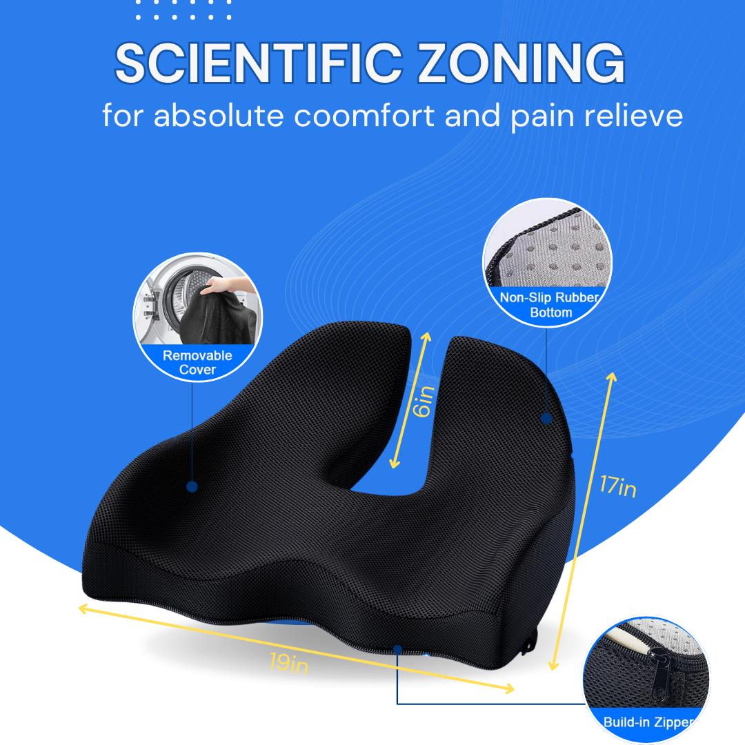 Ergonomic Memory Foam Seat Cushion