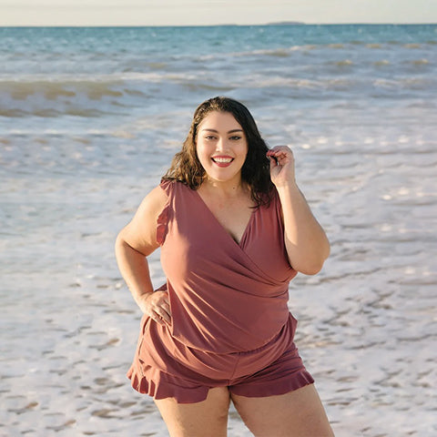 Built in bra and Leggings Swim Romper