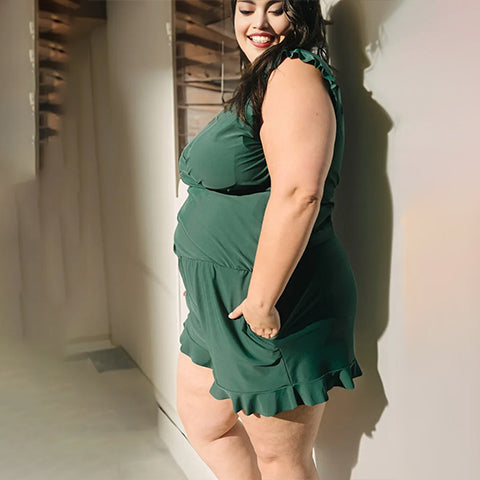 Built in bra and Leggings Swim Romper
