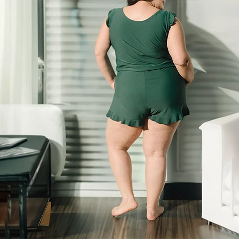 Built in bra and Leggings Swim Romper