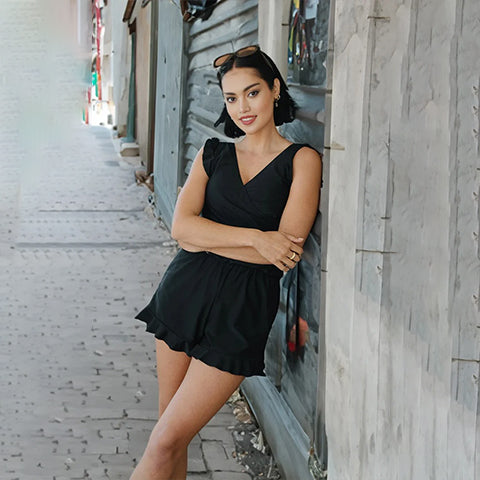Built in bra and Leggings Swim Romper