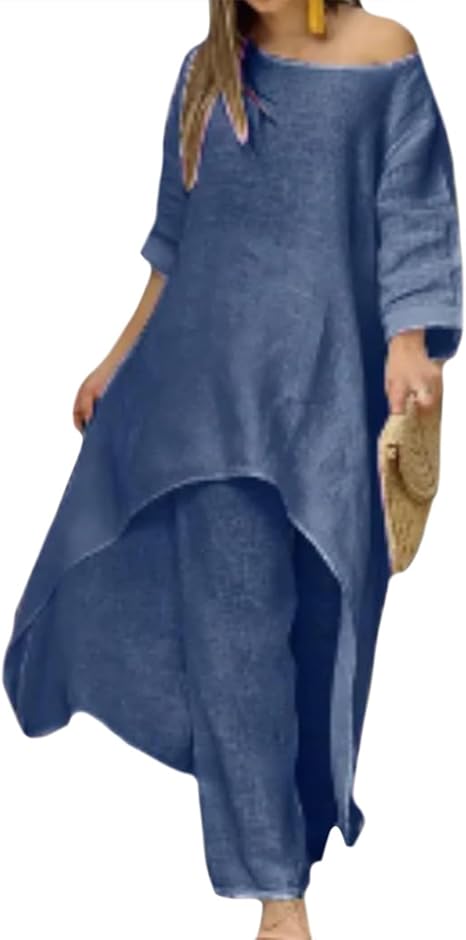 đź’•Women's Solid Color Linen Casual Suit