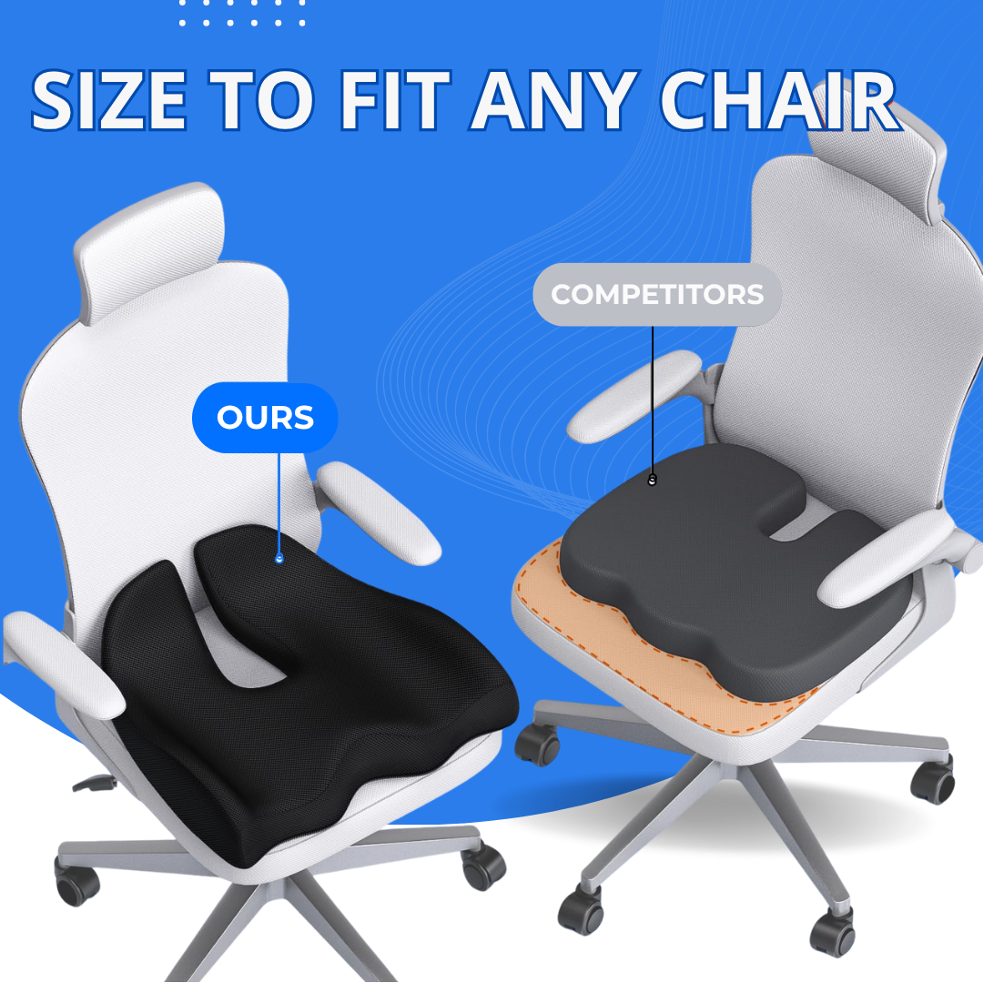 Ergonomic Memory Foam Seat Cushion