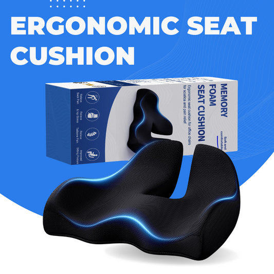 Ergonomic Memory Foam Seat Cushion