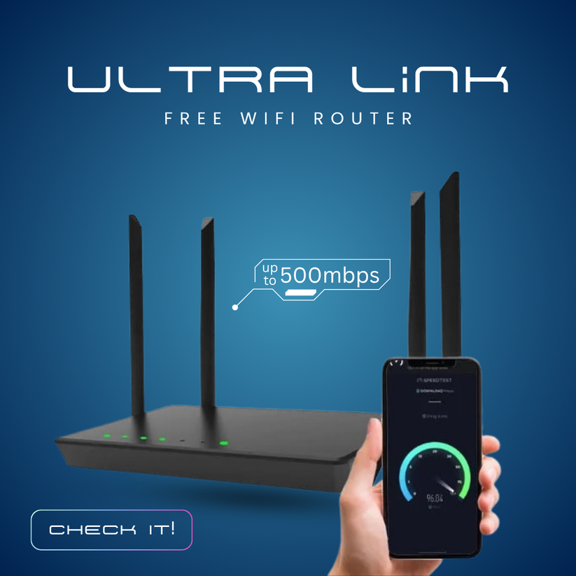 Ultra Link Free Wifi Router [UNLIMITED SATELLITE INTERNET] – Hanari ...