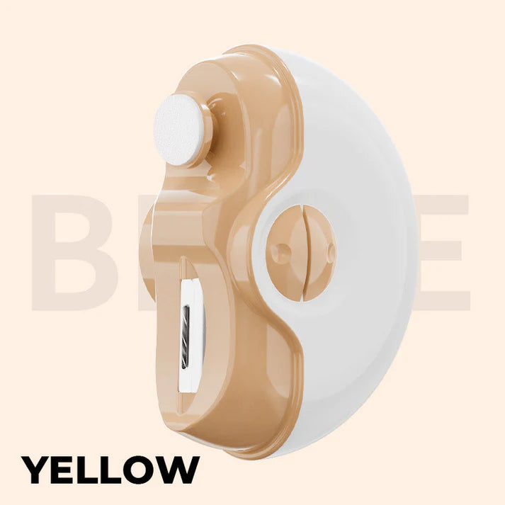 2-in-1 Automatic Electric Nail Clippers with Built-In Polishing Function