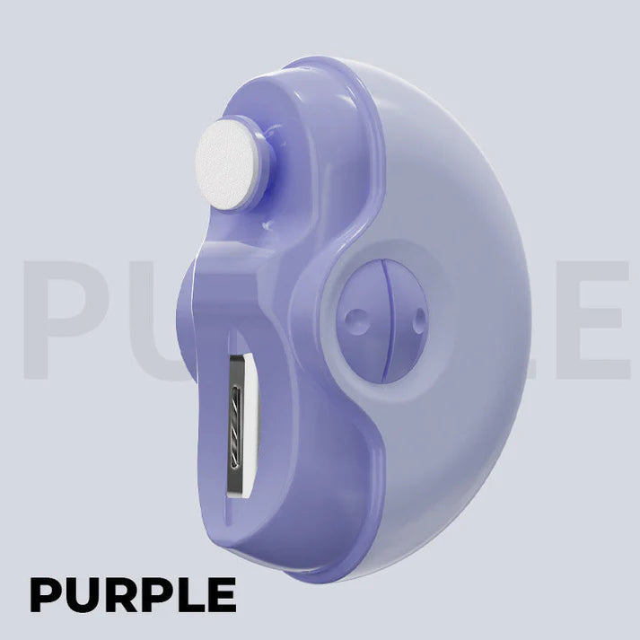 2-in-1 Automatic Electric Nail Clippers with Built-In Polishing Function