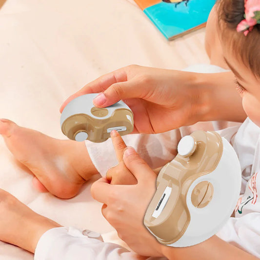 2-in-1 Automatic Electric Nail Clippers with Built-In Polishing Function