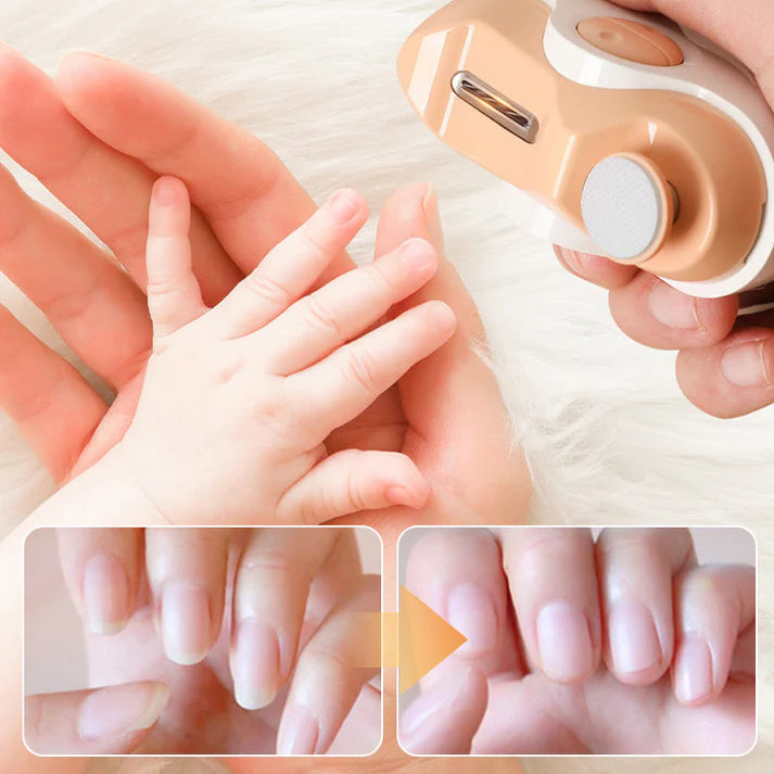 2-in-1 Automatic Electric Nail Clippers with Built-In Polishing Function